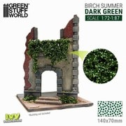 GSWD-4647 ツタの植生シート 小 夏のカバの葉/ダークグリーン [プラモデル用パーツ]