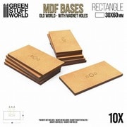 GSWD-12351 MDF製 オールドワールド 長方形ベースセット 縦30×横60mm 10枚入 [プラモデル用品]