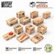 GSWD-12478 1/48-1/35 段ボール箱 小 12個入 印刷済み [プラモデル用パーツ]