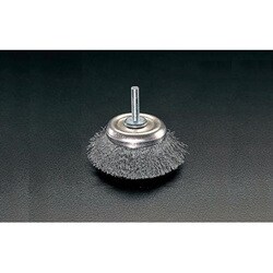 EA819BU-70 [70mm/6.4mm軸 軸付ブラシ（カップ型 スチール製）]
