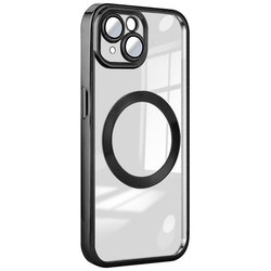 RM-15NPL-MGBK [iPhone 15 Plus用 Magsafe対応 クリアケース ブラック]