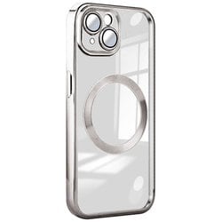RM-15NPL-MGSV [iPhone 15 Plus用 Magsafe対応 クリアケース シルバー]