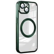 RM-15NPL-MGGR [iPhone 15 Plus用 Magsafe対応 クリアケース グリーン]