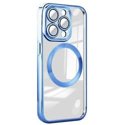 RM-15NPR-MGBL [iPhone 15 Pro用 MagSafe対応 クリアケース ブルー]