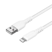 やわらか超タフ Type-A to Lightningケーブル 3m ホワイト OWL-CBA4LA30-WH