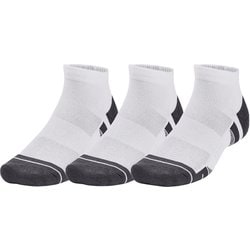 パフォーマンステックローカットソックス(3足セット) 1379504 White/White(100) Mサイズ(25-27cm) [トレーニングウェア ソックス ユニセックス]