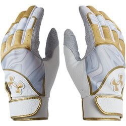 アンディナイアブル プロ バッティンググローブ 1378246 White/Gold(100) Lサイズ [野球 グローブ]