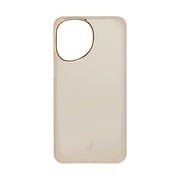 669-961261 [iPhone 15用 salisty クリアハードケース グレージュ]