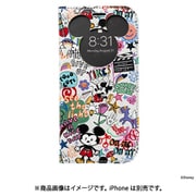 669-964897 [iPhone 15用 フリップ窓付きダイアリーケース ディズニーキャラクター ミッキーマウス/ラクガキ]