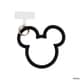 669-965030 [シリコンハンドストラップ ディズニーキャラクター ミッキーアイコン ブラック]
