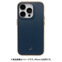 41-966563 [iPhone 15 Pro用 salisty マットカラー耐衝撃ハードケース ネイビーブルー]