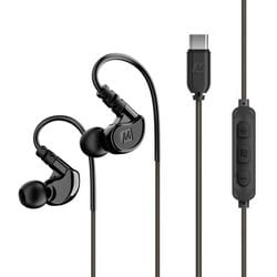 M6-USB 耳掛け式 スポーツイヤホン USB-C対応 Black EP-M6USB-BK