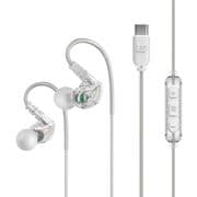M6-USB 耳掛け式 スポーツイヤホン USB-C対応 Clear EP-M6USB-CL