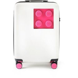 LEGO レゴ スーツケース Signature（シグネチャー） Brick 2×2 Trolley Sサイズ 54.5cm 旅行日数目安：2～3泊 40L TSAロック搭載 機内持ち込み 静音 IVORY×PINK（アイボリー×ピンク） 20152-1964