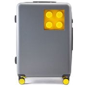 LEGO レゴ スーツケース Signature(シグネチャー) Brick 2×2 Trolley Mサイズ 66.5cm 旅行日数目安:3~5泊 70L TSAロック搭載 静音 GREY×YELLOW(グレー×イエロー) 20153-1962