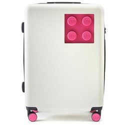 LEGO レゴ スーツケース Signature（シグネチャー） Brick 2×2 Trolley Mサイズ 66.5cm 旅行日数目安：3～5泊 70L TSAロック搭載 静音 IVORY×PINK（アイボリー×ピンク） 20153-1964