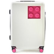 LEGO レゴ スーツケース Signature(シグネチャー) Brick 2×2 Trolley Mサイズ 66.5cm 旅行日数目安:3~5泊 70L TSAロック搭載 静音 IVORY×PINK(アイボリー×ピンク) 20153-1964