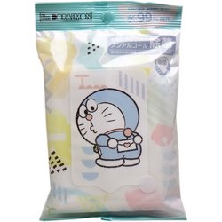ドラえもん ウエットティシュ 水99％ ノンアルコール除菌 20枚入