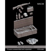 MAC36 マンティスミニチュア 1/35 現用 ピックアップトラック用 車載装備品セット [プラモデル用パーツ]