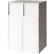 DB-F2100WH [木製分別キャスターダストボックス ホワイト]