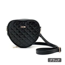 nui. ぬいぐるみショルダーバッグ ハート ブラック