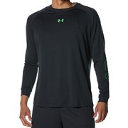 テック グラフィック ロングスリーブTシャツ 1381373 Black/GreenScreen(002) MDサイズ [バスケットボール 長袖シャツ メンズ]