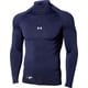 ヒートギアアーマー コンプレッション ロングスリーブ モック シャツ 1358645 MidnightNavy(410) SMサイズ [ウェア シャツ]