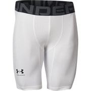 ヒートギア コンプレッション ショーツ 1371948 White(100) XXLサイズ [バスケットボール ショートパンツ メンズ]
