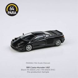 PA-55505 1/64 チゼータ モロダー V16T 1991 ブラック リトラクタブル LHD [ダイキャストミニカー]