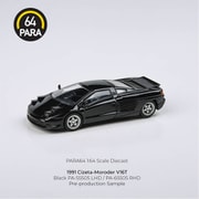 PA-55505 1/64 チゼータ モロダー V16T 1991 ブラック リトラクタブル LHD [ダイキャストミニカー]