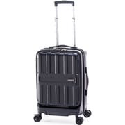 スーツケース MAXBOX フロントオープンタイプ 旅行日数目安:3~4泊 36L ストッパー機能 TSAロック搭載 マットブラック ALI-8511-18