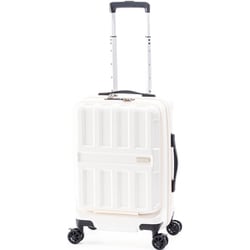 スーツケース MAXBOX フロントオープンタイプ 旅行日数目安：3～4泊 36L ストッパー機能 TSAロック搭載 バニラ ALI-8511-18