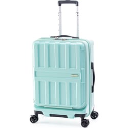 スーツケース MAXBOX フロントオープンタイプ 旅行日数目安：5～7泊 55L ストッパー機能 TSAロック搭載 ミントブルー ALI-8511-22