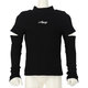 423-3135 BK 110 トップス [プチハイネック 袖カット テレコロング Tシャツ]