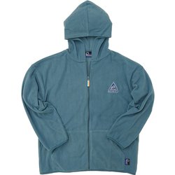20254829 [Penfield ゆるキャン△ レディース 刺繍マイクロフリースパーカ BLUE （りん） Lサイズ]