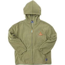 20254829 [Penfield ゆるキャン△ レディース 刺繍マイクロフリースパーカ KHAKI （えな） XLサイズ]