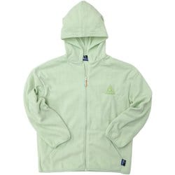 20254829 [Penfield ゆるキャン△ レディース 刺繍マイクロフリースパーカ Lt.GREEN （あおい） XLサイズ]