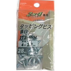 10179083 [タッピングビス2×4専用JT3-WH4mm×112mm（28本）]