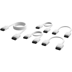 iCUE LINK ケーブルセット ホワイト （100mm・200mm・600mm 両端ストレート配線タイプ 計5本セット） CL-9011126-WW