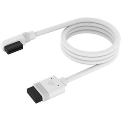 iCUE LINK 600mmケーブル ホワイト （ストレート - L型スリムコネクタ配線タイプ・1本） CL-9011130-WW