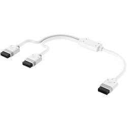 iCUE LINK 600mm Y字型ケーブル ホワイト （全コネクタ ストレート配線タイプ・1本） CL-9011132-WW