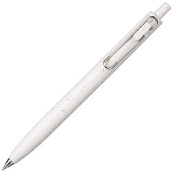 ゲルインクボールペン uni-ball one （ユニボール ワン） F アーステクスチャカラー 0.38mm ノック式 スタビライザー機構搭載 インク色：黒 本体色：Dホワイト UMNSFT38D.1