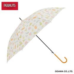 長傘 雨晴兼用 ピーナッツ 59cm ジャンプ式 7本骨 UVカット率90％以上 スヌーピー/フルーツ 24OPC-SN-2