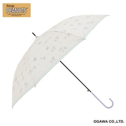 長傘 雨晴兼用 ピーナッツ 60cm ジャンプ式 7本骨 UVカット率90％以上 スヌーピービンテージ/かわいい犬 24OPC-SN-6