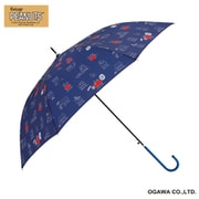 長傘 雨晴兼用 ピーナッツ 60cm ジャンプ式 7本骨 UVカット率90%以上 スヌーピービンテージ/だいすきなじかん 24OPC-SN-7