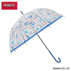 長傘 ピーナッツビニール傘 59cm 手開き式 8本骨 雨傘 スヌーピー/アルファベット 23VCSN-POE-1