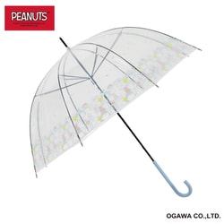 長傘 ピーナッツビニール傘 59cm 手開き式 8本骨 雨傘 スヌーピー/なかまいっぱい 23VCSN-POE-3