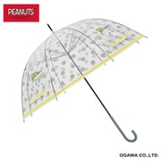 長傘 ピーナッツビニール傘 59cm 手開き式 8本骨 雨傘 スヌーピー/ワンポイントドット 23VCSN-POE-4