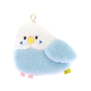 P-9232 ぽわびより フラットポーチ インコ（ブルー） [キャラクターグッズ]