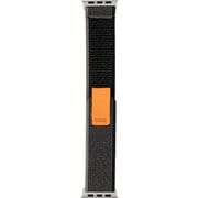 LN-AW41B04BK [Apple Watch 38/40/41mm バンド（Series 10/42mm対応） 「CORVIN」 ベルクロナイロンバンドB グレーブラック]